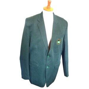 Master Golf Tournament Green Blazer Sports Coat Two Button For Men  Size Small